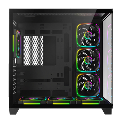 SEALITE - Siyah Temperli Camlı ATX/M-ATX 7x12cm ARGB Pwm Fan+Kumanda Oyuncu Kasası