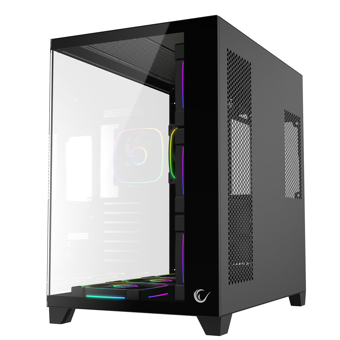 Siyah 750W 80 Plus Bronze ATX/M-ATX 7x12cm ARGB Pwm Fan+Kumanda Oyuncu Kasası
