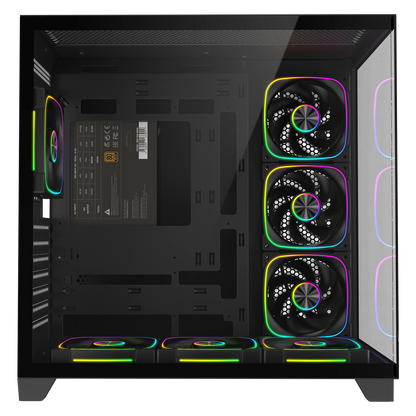 Siyah 750W 80 Plus Bronze ATX/M-ATX 7x12cm ARGB Pwm Fan+Kumanda Oyuncu Kasası