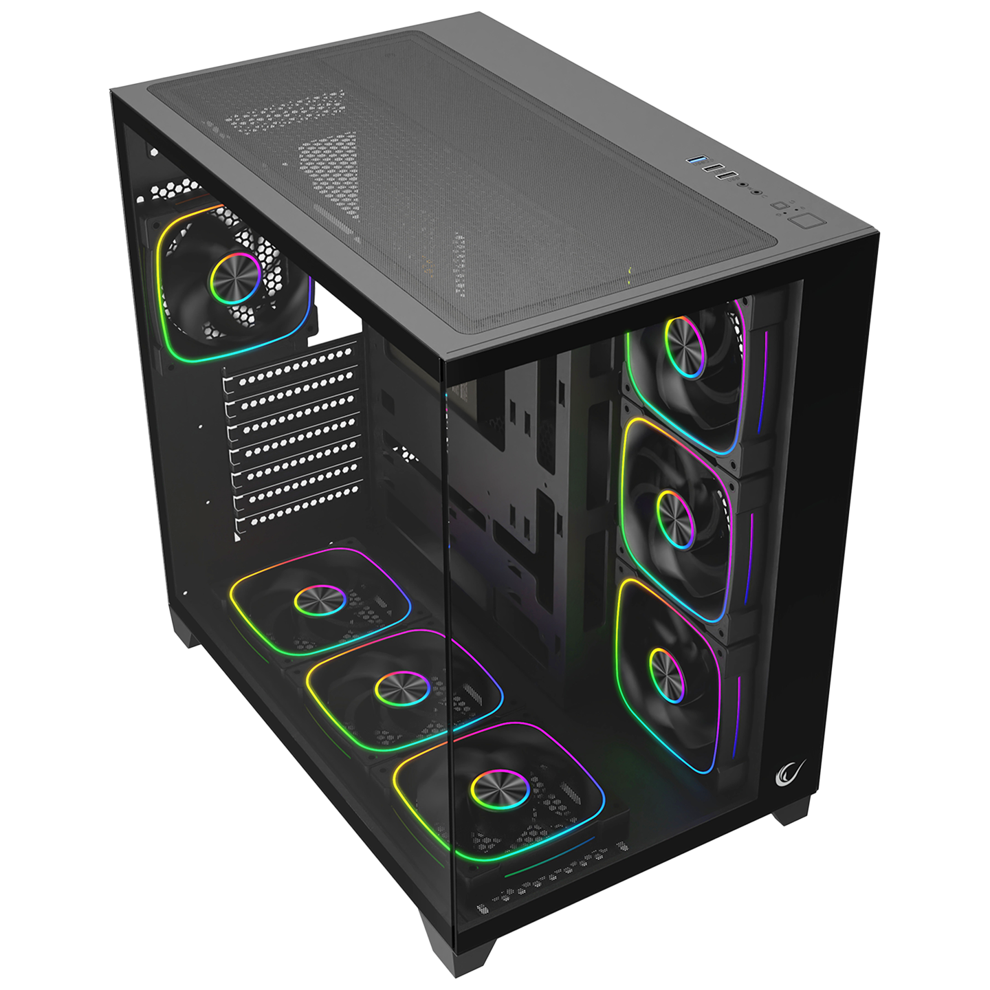 SEALITE Siyah 850W 80 Plus Bronze ATX/M-ATX 7x12cm ARGB Pwm Fan+Kumanda Oyuncu Kasası
