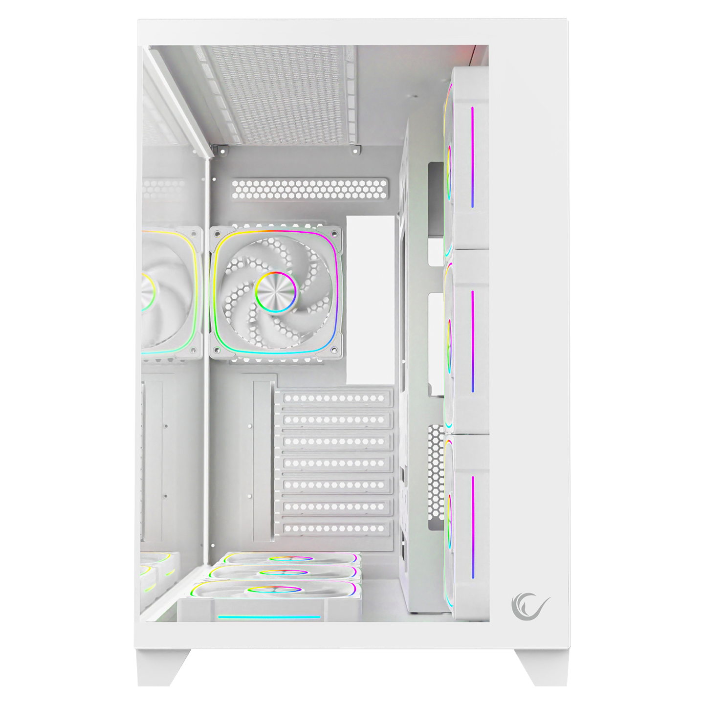 SEALITE Beyaz 850W 80 Plus Bronze ATX/M-ATX 7x12cm ARGB Pwm Fan+Kumanda Oyuncu Kasası