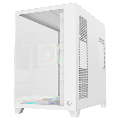 Beyaz 850W 80 Plus Bronze ATX/M-ATX 7x12cm ARGB Pwm Fan+Kumanda Oyuncu Kasası