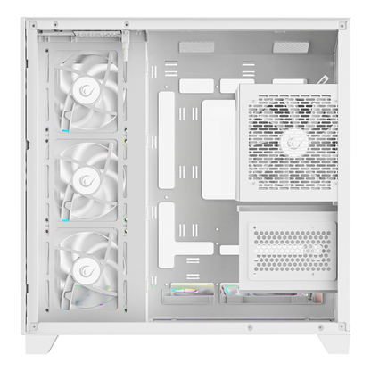 Beyaz 850W 80 Plus Bronze ATX/M-ATX 7x12cm ARGB Pwm Fan+Kumanda Oyuncu Kasası