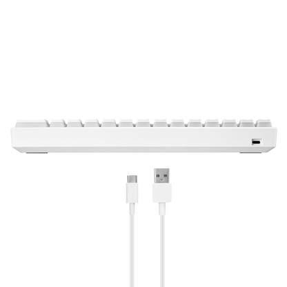 KB-R135 PARVUS Beyaz Type-C Bağlantılı RGB Puding Tuşlu Brown Switch US Gaming Oyuncu Klavye - Rampage