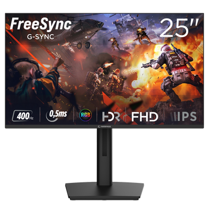 TITAN TT25F400F 25'' FHD 400Hz Fast IPS 0,5ms HDR Freesync RGB PC Flat Oyuncu Monitörü