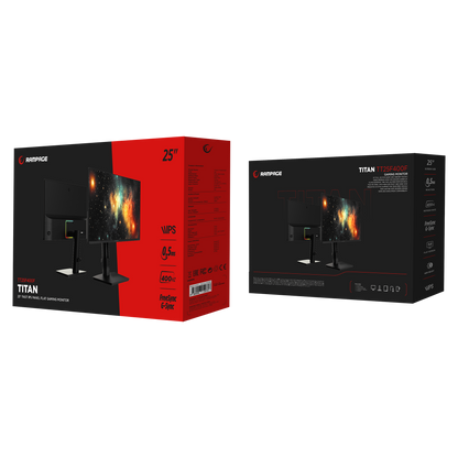 TITAN TT25F400F 25'' FHD 400Hz Fast IPS 0,5ms HDR Freesync RGB PC Flat Oyuncu Monitörü