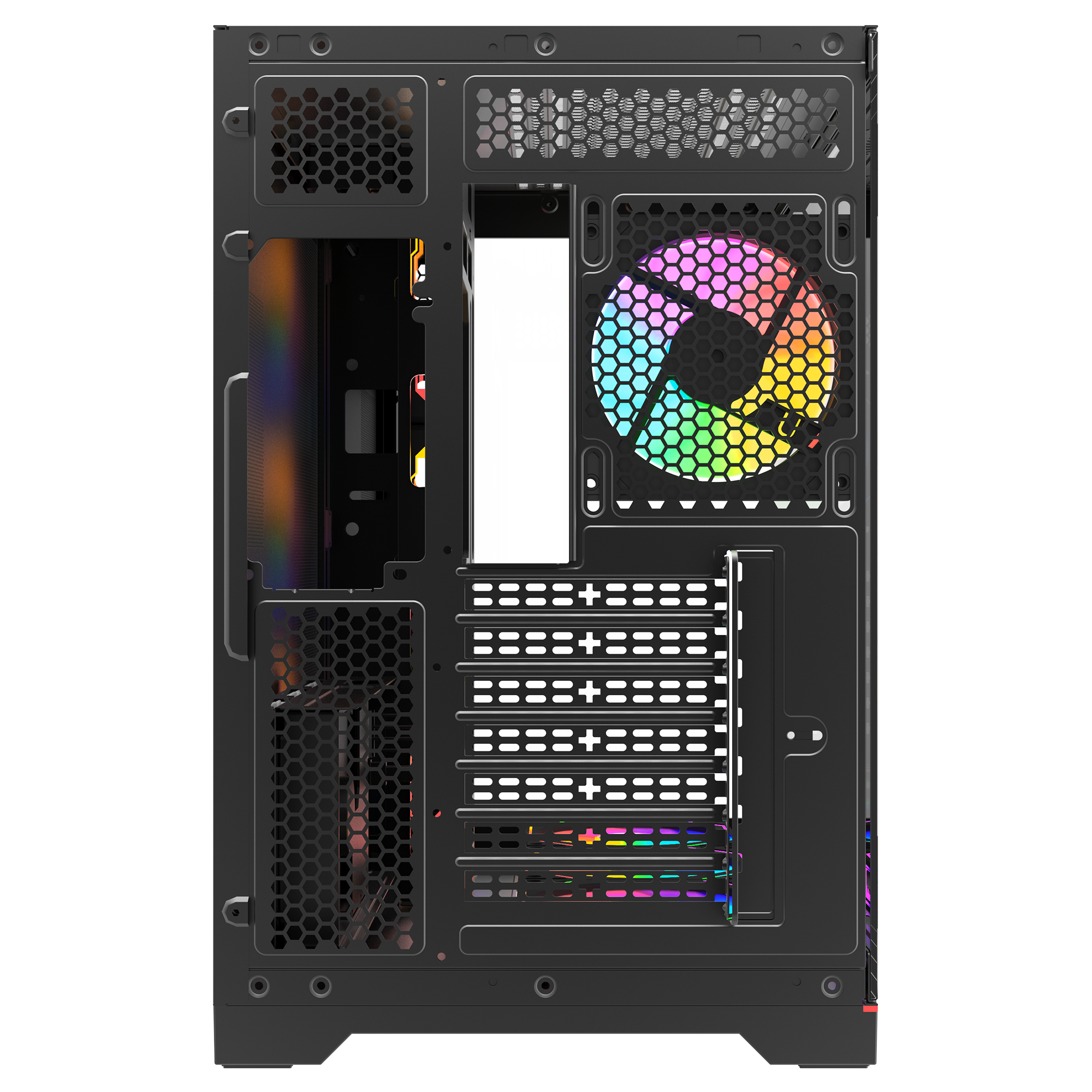 Kumandalı 7*12cm ARGB Fan+Kontrolcü PWM Fanlı ATX/M-ATX Siyah Oyuncu Kasası