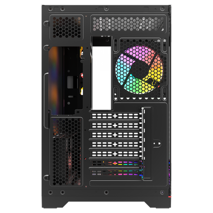 Kumandalı 7*12cm ARGB Fan+Kontrolcü PWM Fanlı ATX/M-ATX Siyah Oyuncu Kasası
