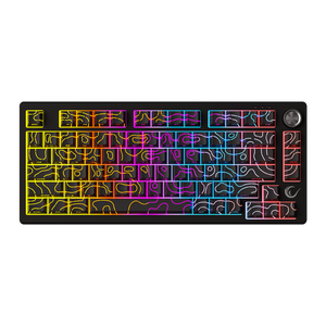 Crack 75 Siyah RGB US Q Membrane Oyuncu Klavyesi