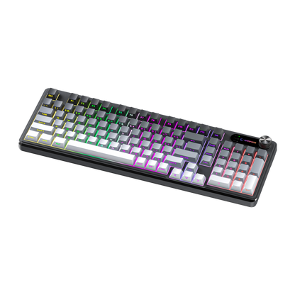 Gradient Siyah/Gri/Beyaz RGB US Q Membrane Oyuncu Klavyesi