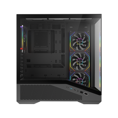 REAPER - 750W 80 Plus Bronze Siyah 4*12cm ARGB Fan ATX Gaming Oyuncu Kasası