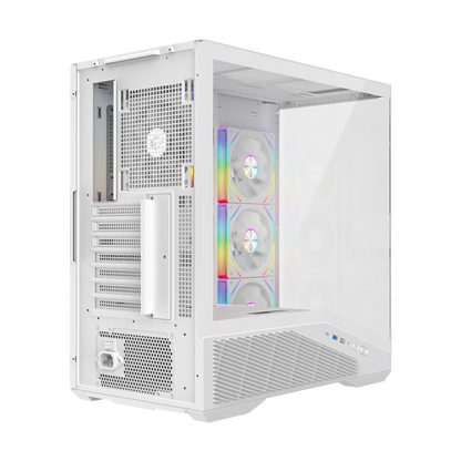 850W 80 Plus Bronze ATX 3.1 PCIe 5.1 Beyaz 4*12cm ARGB Fan ATX Gaming Oyuncu Kasası