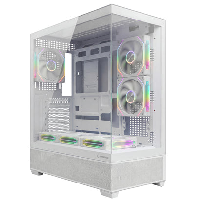 HYDRA V5 - 750W 80 Plus Bronze Beyaz 6*12cm ARGB Fan ATX MID-T Gaming Oyuncu Kasası