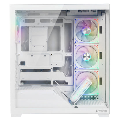 750W 80 Plus Bronze Beyaz 5*12cm ARGB Fan ATX MID-T Gaming Oyuncu Kasası