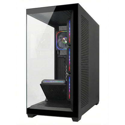 SYLON - 750W 80 Plus Bronze Siyah 5*12cm ARGB Fan ATX MID-T Gaming Oyuncu Kasası
