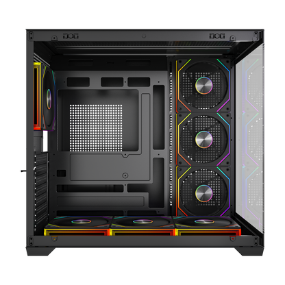 ARES V2 Temperli Camlı Siyah 7*12cm ARGB Pwm Fan + Kumanda ATX Mid-T Gaming Oyuncu Kasası