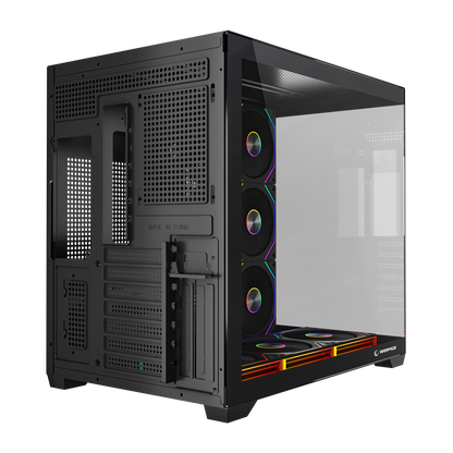 ARES V2 Temperli Camlı Siyah 7*12cm ARGB Pwm Fan + Kumanda ATX Mid-T Gaming Oyuncu Kasası