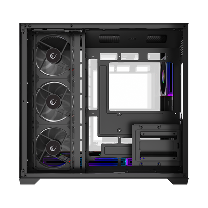 ARES V2 Temperli Camlı Siyah 7*12cm ARGB Pwm Fan + Kumanda ATX Mid-T Gaming Oyuncu Kasası