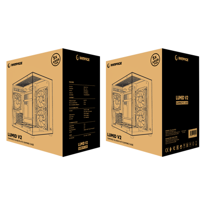 MINID V1 - 750W 80 Plus Bronze M-ATX Temperli Camlı 5*12cm ARGB Fan Siyah Oyuncu Kasası