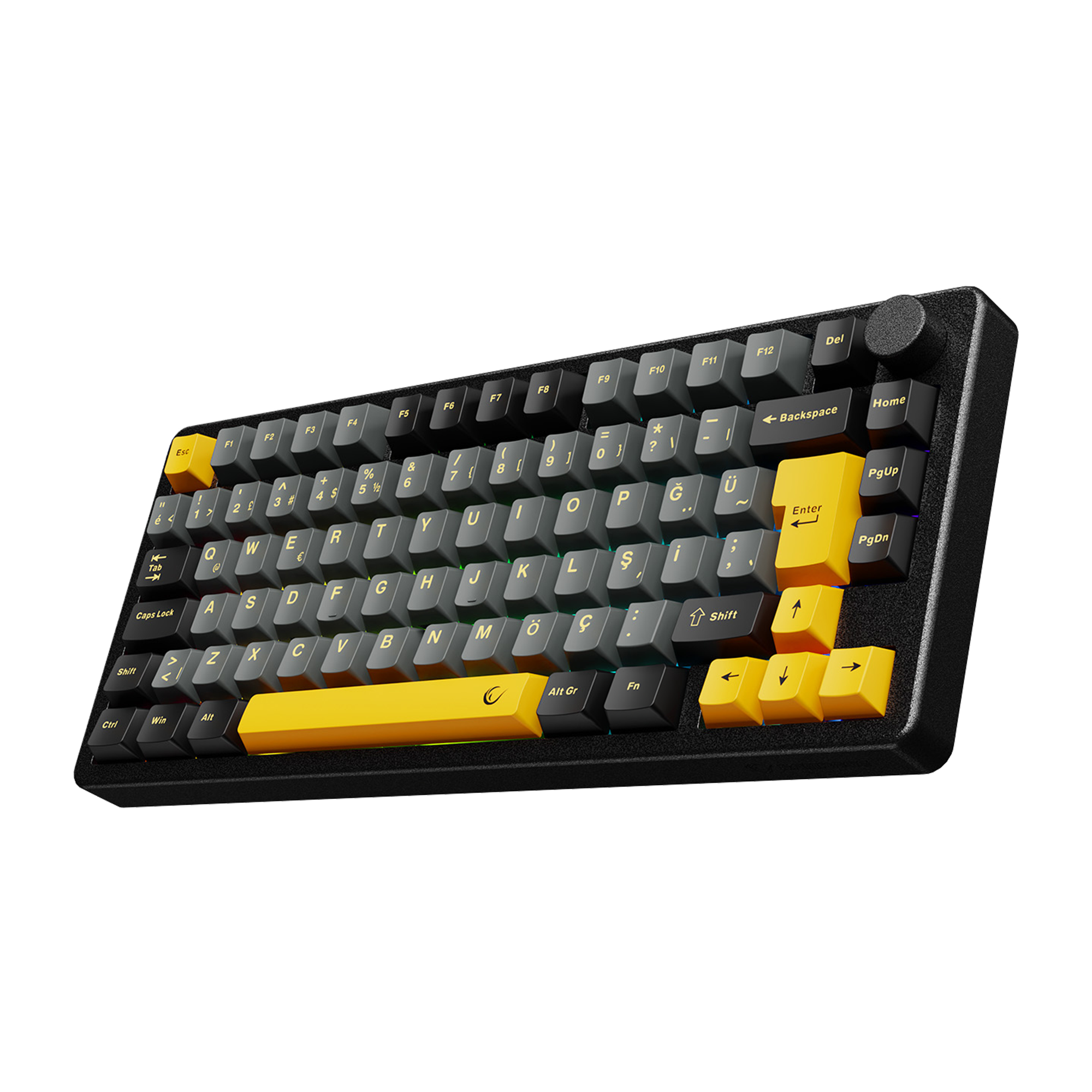 ZENITH STUG Aluminum Siyah Hot Swap 8000 Hz Gasket Manyetik RGB Rapid Trigger Gateron Switch Q Double Shot PBT K