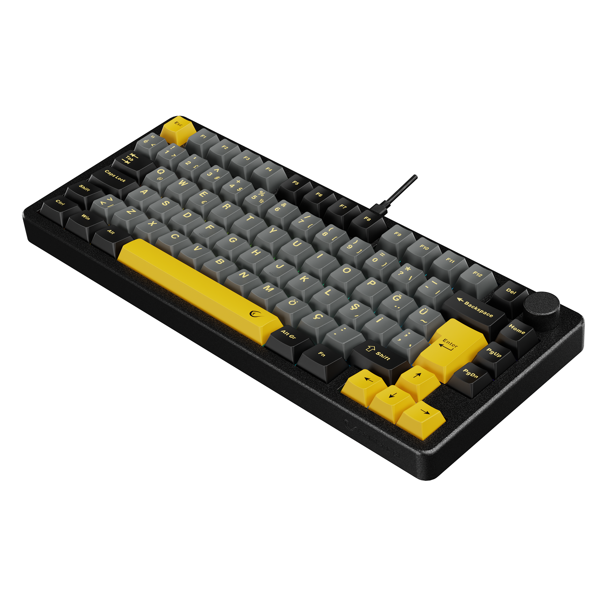 ZENITH STUG Aluminum Siyah Hot Swap 8000 Hz Gasket Manyetik RGB Rapid Trigger Gateron Switch Q Double Shot PBT K