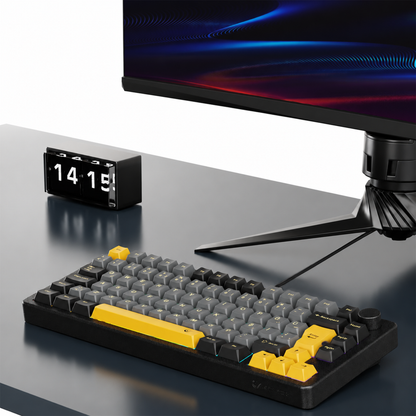 ZENITH STUG Aluminum Siyah Hot Swap 8000 Hz Gasket Manyetik RGB Rapid Trigger Gateron Switch Q Double Shot PBT K