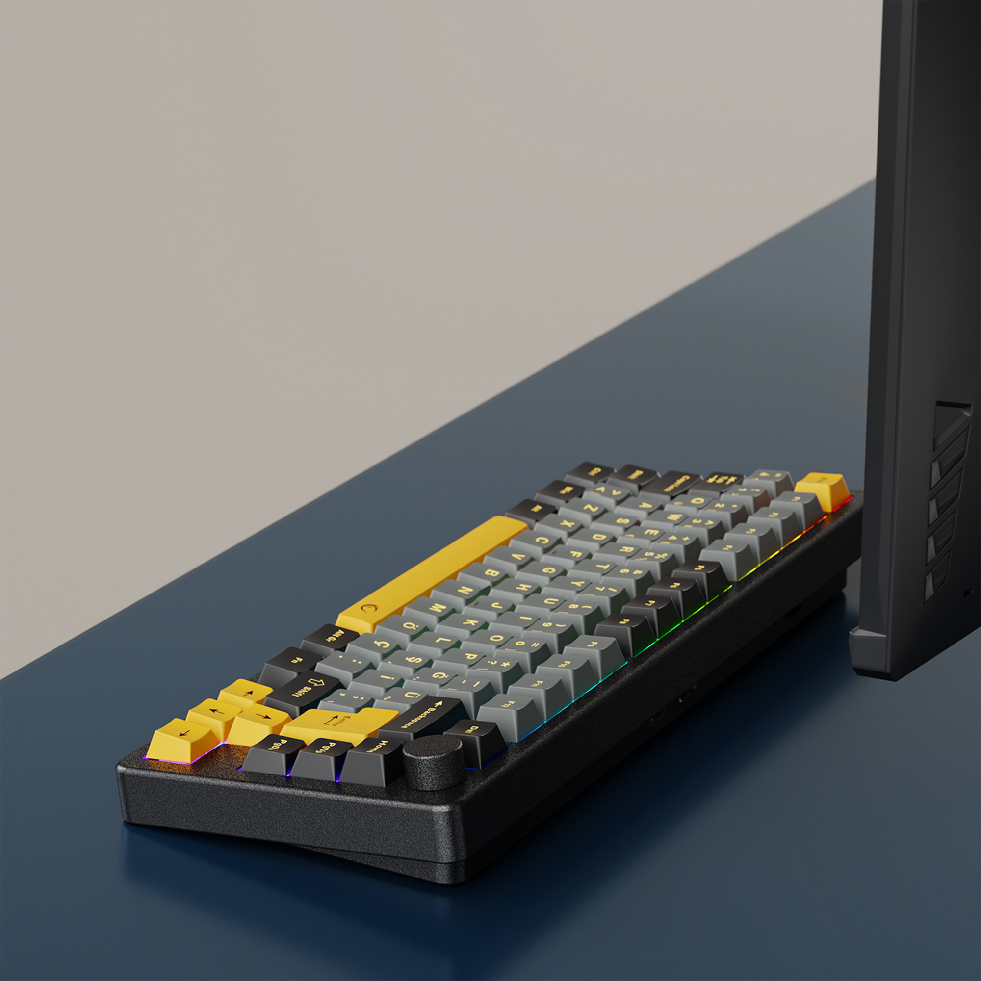 ZENITH STUG Aluminum Siyah Hot Swap 8000 Hz Gasket Manyetik RGB Rapid Trigger Gateron Switch Q Double Shot PBT K