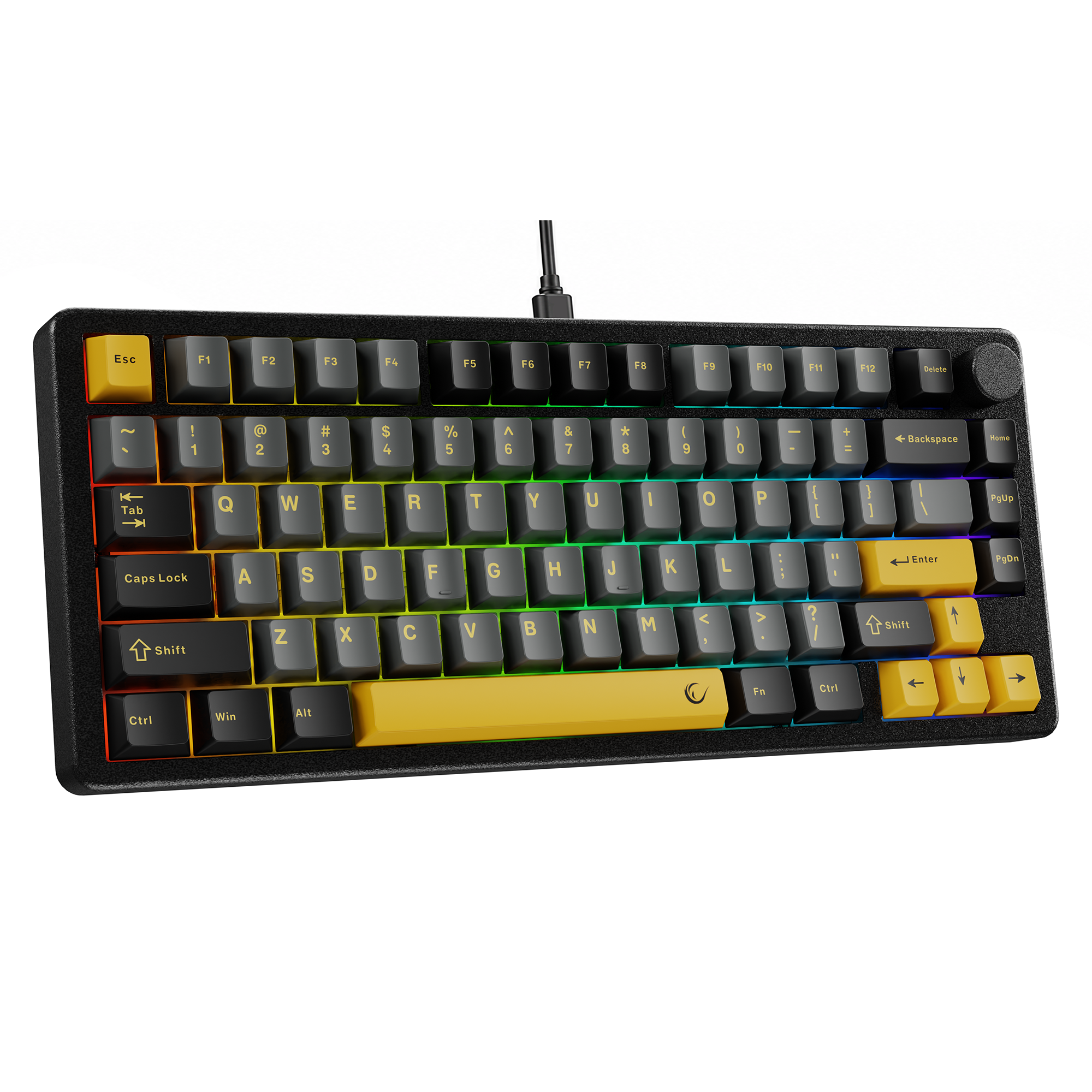 ZENITH STUG US Aluminum Siyah Hot Swap 8000 Hz Gasket Manyetik RGB Rapid Trigger Gateron Switch US Layout Englis