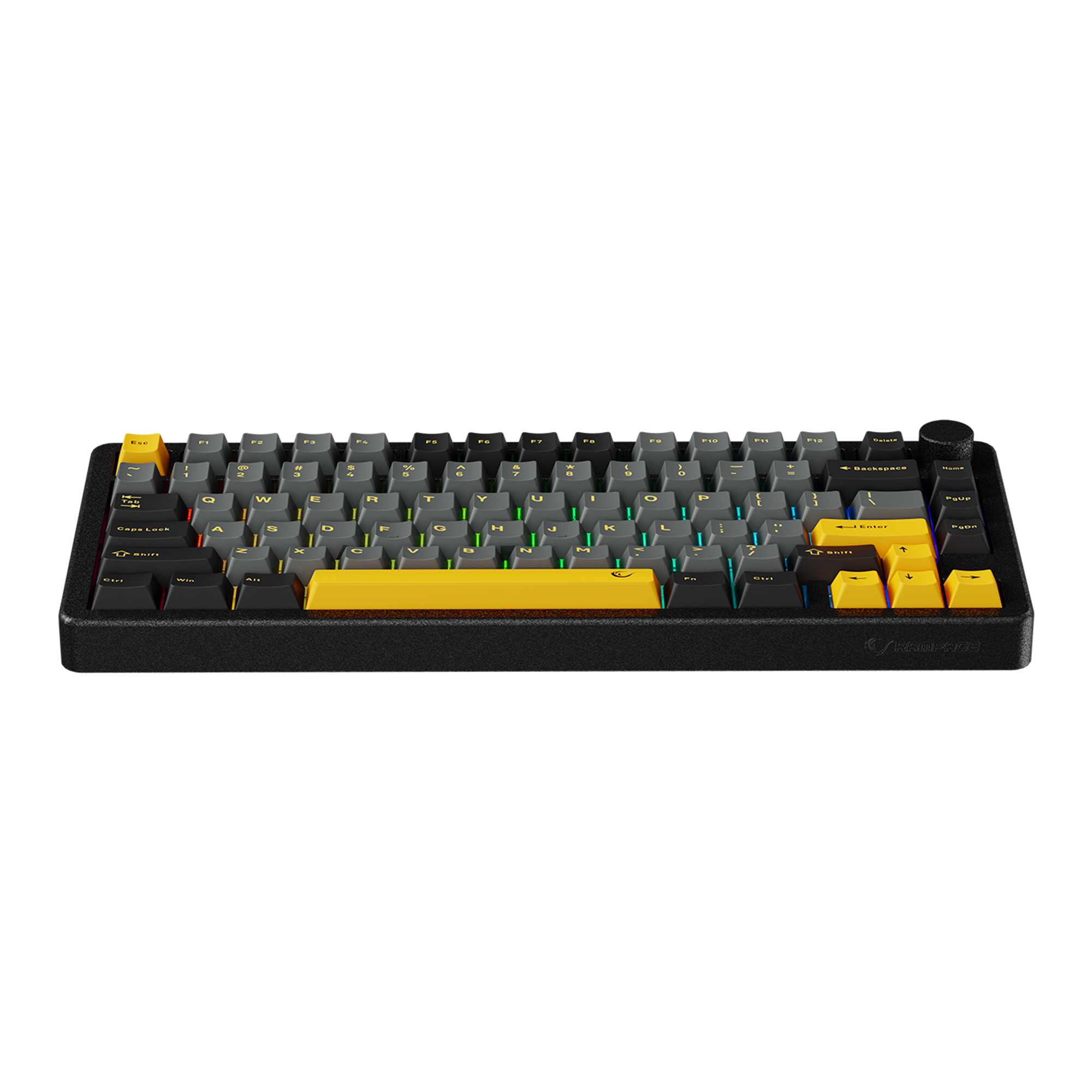 ZENITH STUG US Aluminum Siyah Hot Swap 8000 Hz Gasket Manyetik RGB Rapid Trigger Gateron Switch US Layout Englis