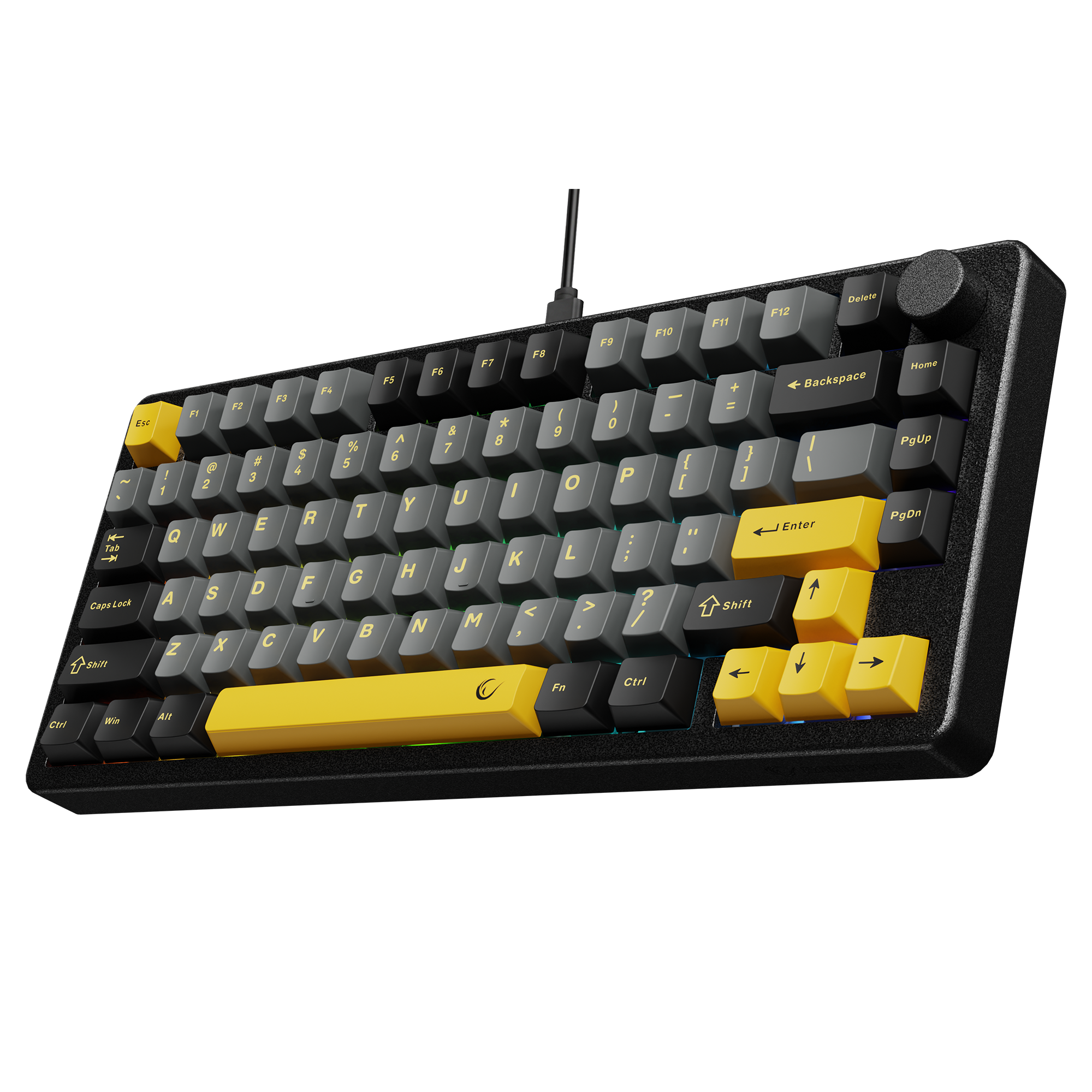 ZENITH STUG US Aluminum Siyah Hot Swap 8000 Hz Gasket Manyetik RGB Rapid Trigger Gateron Switch US Layout Englis