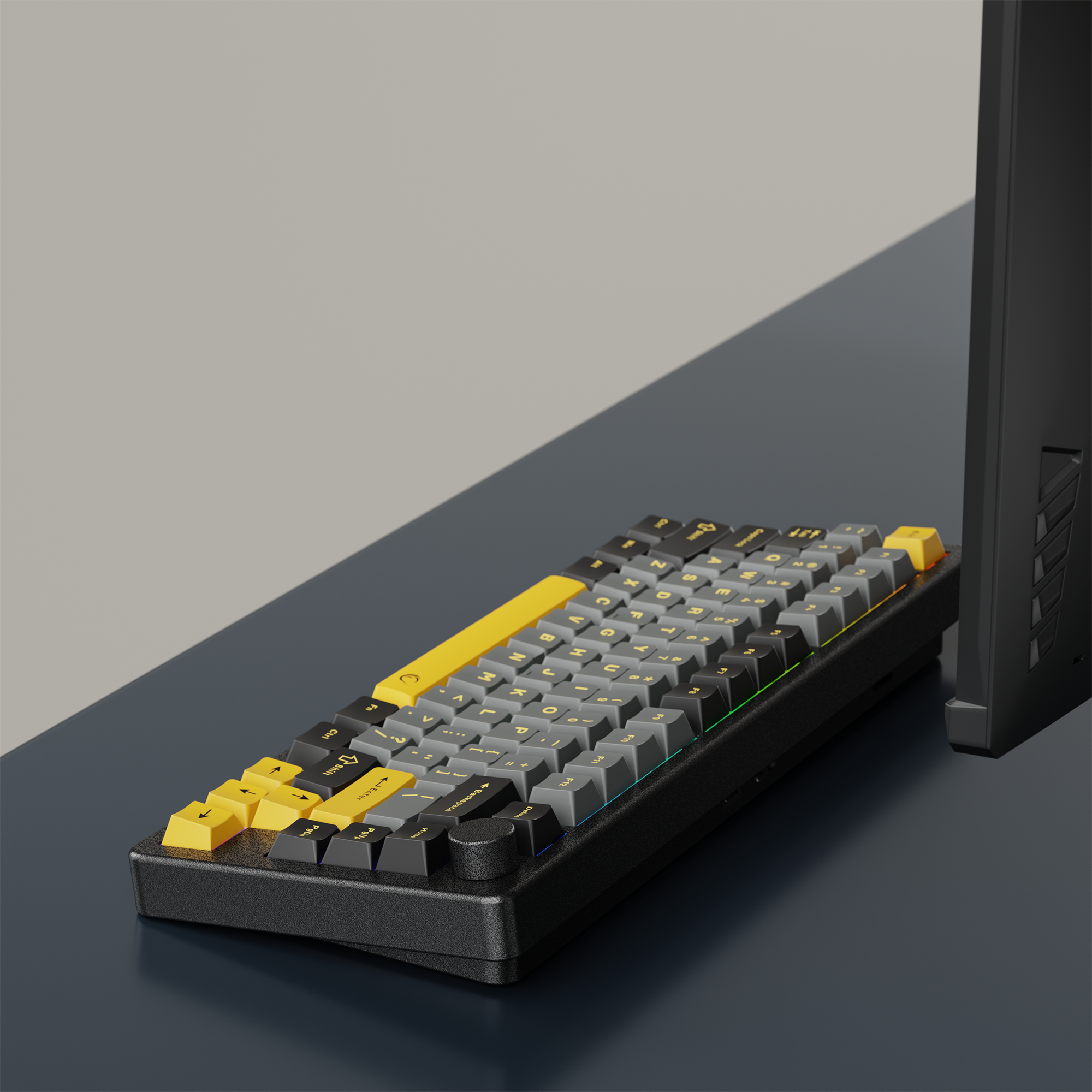ZENITH STUG US Aluminum Siyah Hot Swap 8000 Hz Gasket Manyetik RGB Rapid Trigger Gateron Switch US Layout Englis