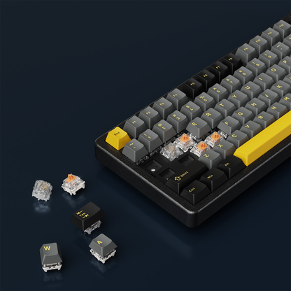 ZENITH STUG US Aluminum Siyah Hot Swap 8000 Hz Gasket Manyetik RGB Rapid Trigger Gateron Switch US Layout Englis
