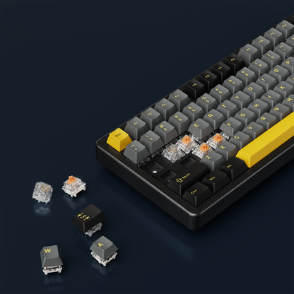ZENITH STUG US Aluminum Siyah Hot Swap 8000 Hz Gasket Manyetik RGB Rapid Trigger Gateron Switch US Layout Englis