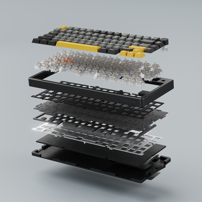 ZENITH STUG US Aluminum Siyah Hot Swap 8000 Hz Gasket Manyetik RGB Rapid Trigger Gateron Switch US Layout Englis
