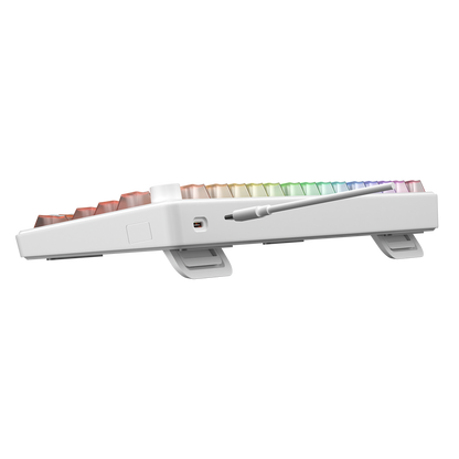 ZEPHYRA 75 Beyaz RGB US Q Sessiz Membrane Oyuncu Klavyesi