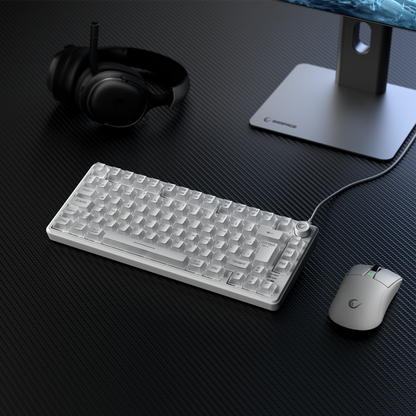 ZEPHYRA 75 Beyaz RGB US Q Sessiz Membrane Oyuncu Klavyesi