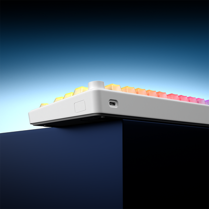ZEPHYRA 75 Beyaz RGB US Q Sessiz Membrane Oyuncu Klavyesi