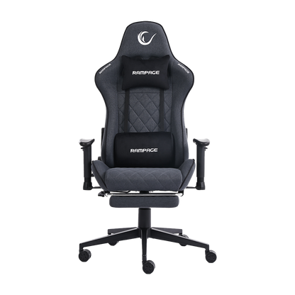 KL-R29 - Myth Pro Üst Seviye Terletmez Kumaş Gri Gaming Oyuncu Koltuğu