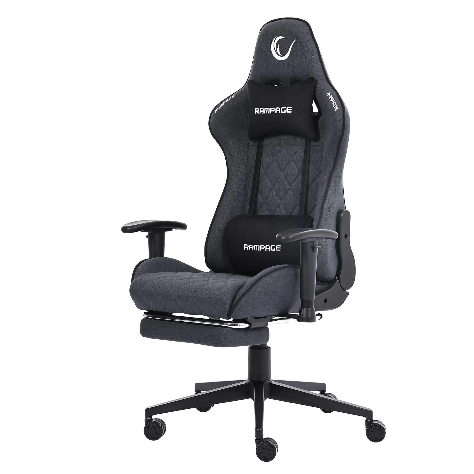 KL-R29 - Myth Pro Üst Seviye Terletmez Kumaş Gri Gaming Oyuncu Koltuğu