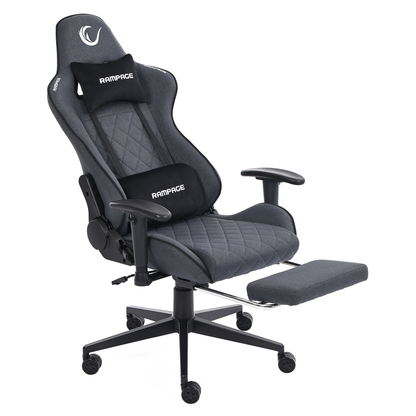 KL-R29 - Myth Pro Üst Seviye Terletmez Kumaş Gri Gaming Oyuncu Koltuğu