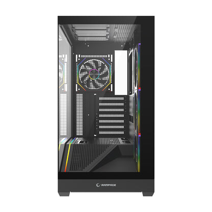 REAPER - Type-C*1+Usb2.0*1+Usb3.0*1 Siyah 4*12cm ARGB Fan ATX Gaming Oyuncu Kasası