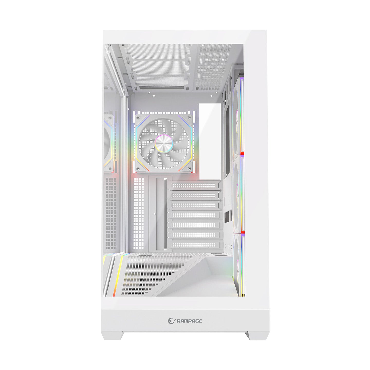 REAPER - Type-C*1+Usb2.0*1+Usb3.0*1 Beyaz 4*12cm ARGB Fan ATX Gaming Oyuncu Kasası