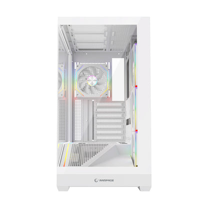 REAPER - Type-C*1+Usb2.0*1+Usb3.0*1 Beyaz 4*12cm ARGB Fan ATX Gaming Oyuncu Kasası