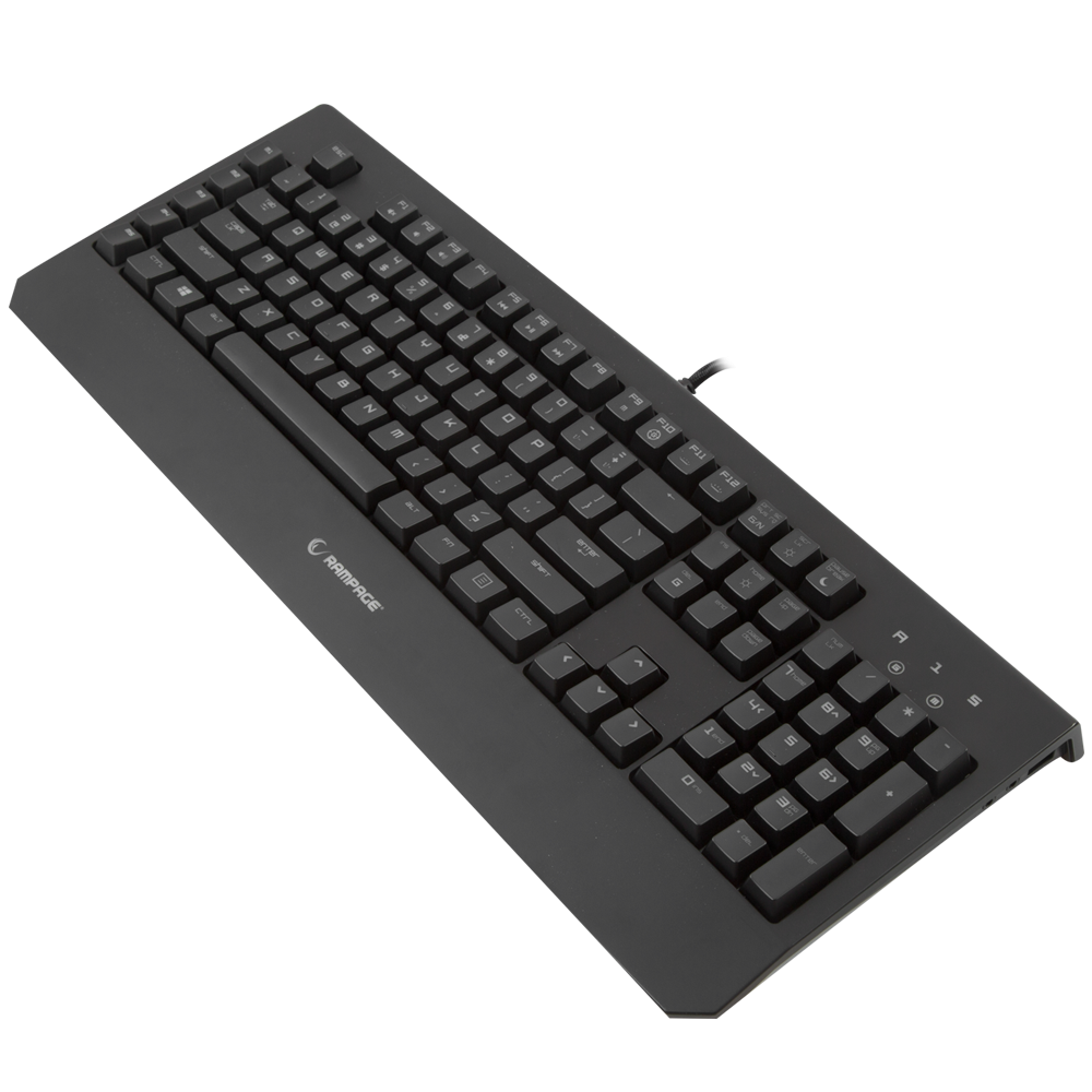 KB-R12 TURRET Siyah USB Beyaz Aydınlatmalı Makrolu US Layout Mekanik Gaming Klavye