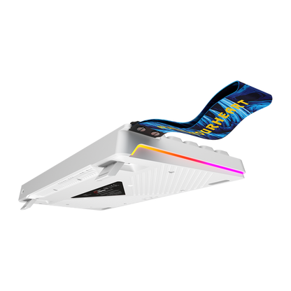 KB-R93 - Beyaz 2.4G + BT Wireless RGB Aydınlatmalı Q 82 Membrane Gaming Oyuncu Klavye
