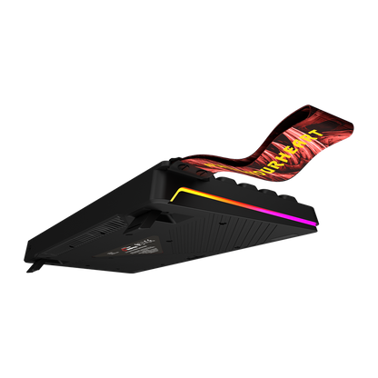 KB-R93 - Beyaz 2.4G + BT Wireless RGB Aydınlatmalı Q 82 Membrane Gaming Oyuncu Klavye