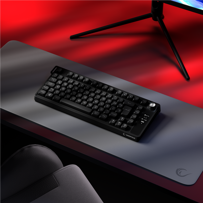 KB-R93 - Beyaz 2.4G + BT Wireless RGB Aydınlatmalı Q 82 Membrane Gaming Oyuncu Klavye