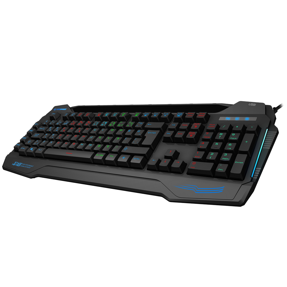 KB-R63 STAGE Siyah 4 Makro Fonksiyon Sese Duyarlı Işıklı RGB Q USB +Ses Mik Çıkışlı Oyuncu Klavyesi - Rampage