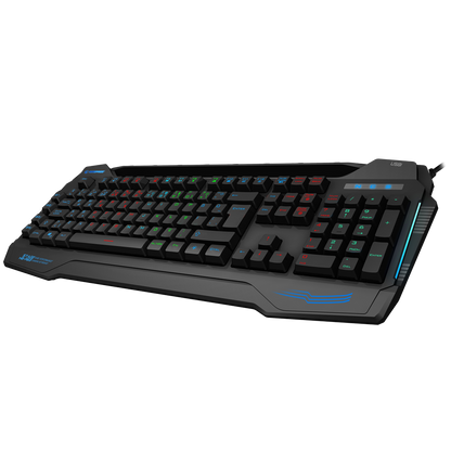 KB-R63 STAGE Siyah 4 Makro Fonksiyon Sese Duyarlı Işıklı RGB Q USB +Ses Mik Çıkışlı Oyuncu Klavyesi - Rampage