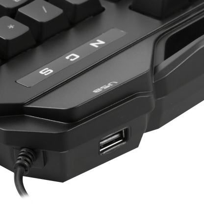 KB-R63 STAGE Siyah 4 Makro Fonksiyon Sese Duyarlı Işıklı RGB Q USB +Ses Mik Çıkışlı Oyuncu Klavyesi - Rampage